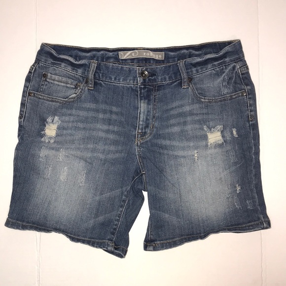 Refuge distressed denim shorts for women - Picture 1 of 7